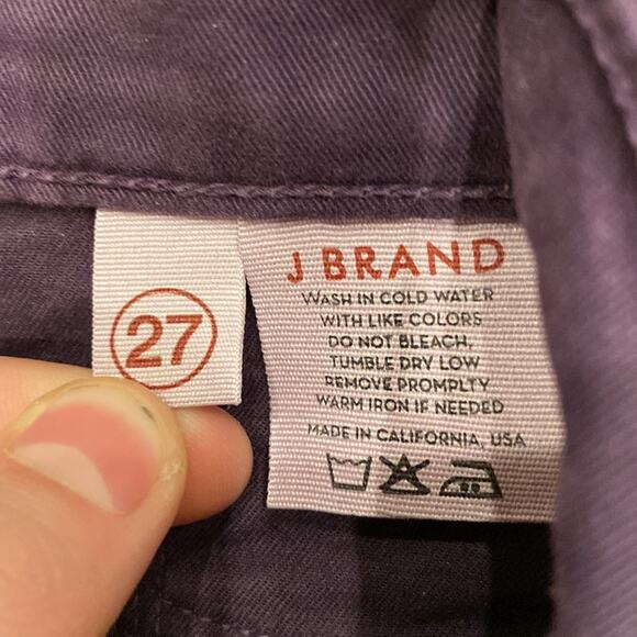 J BRAND Dark Purple Ankle Length Skinny Leg Jeans Size 27 - Picture 9 of 9
